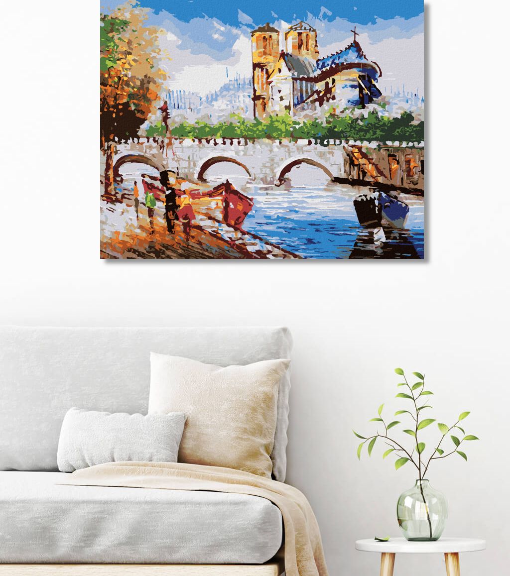 zuty Malování podle čísel - POHLED NA PAŘÍŽSKOU ULIČKU - Rozměr: 40x50 cm, Rámování: Varianta: vypnuté plátno na rám - obrázek 3