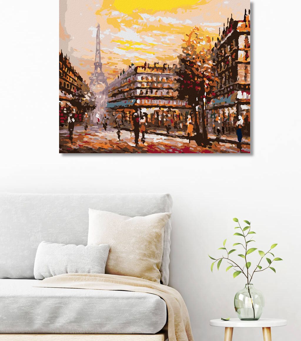zuty Malování podle čísel - RUŠNÁ ULICE V PAŘÍŽI - Rozměr: 40x50 cm, Rámování: Varianta: bez rámu a bez vypnutí plátna - obrázek 9
