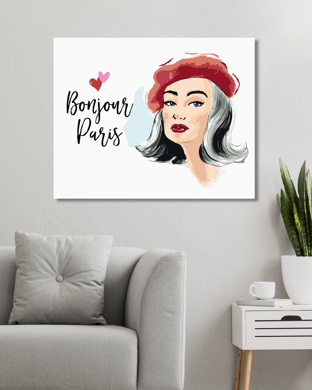 zuty Malování podle čísel - AHOJ PAŘÍŽI - Rozměr: 40x50 cm, Rámování: Varianta: bez rámu a bez vypnutí plátna - obrázek 2