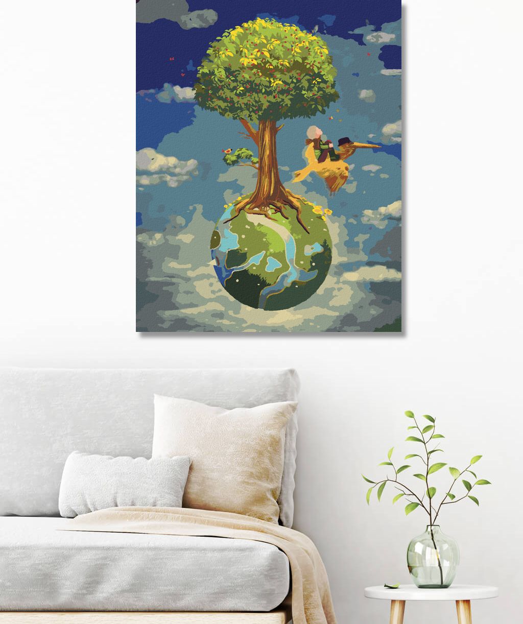 zuty Malování podle čísel - MALÝ PRINC A PELIKÁN - Rozměr: 40x50 cm, Rámování: Varianta: vypnuté plátno na rám - obrázek 9