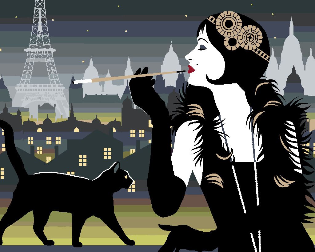 zuty Malování podle čísel - ŽENA S ČERNOU KOČKOU V PAŘÍŽI - Rozměr: 40x50 cm, Rámování: Varianta: bez rámu a bez vypnutí plátna - obrázek 9