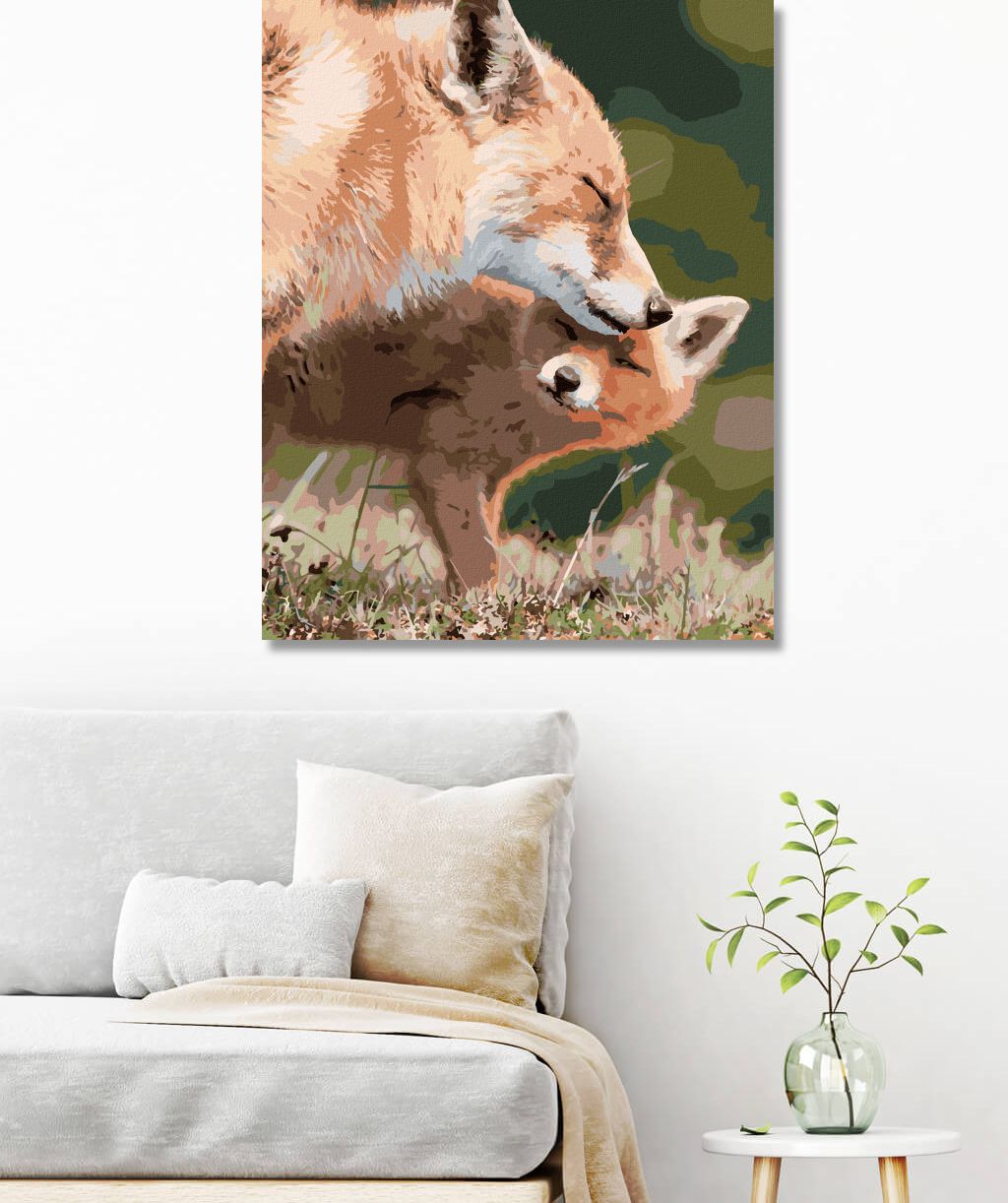 zuty Malování podle čísel - LIŠKA A MLÁDĚ - Rozměr: 40x50 cm, Rámování: Varianta: vypnuté plátno na rám - obrázek 9