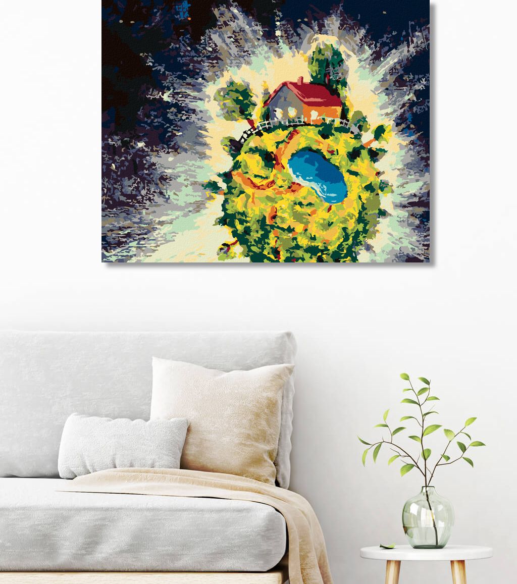 zuty Malování podle čísel - MALÝ PRINC A JEHO PLANETA - Rozměr: 40x50 cm, Rámování: Varianta: bez rámu a bez vypnutí plátna - obrázek 9