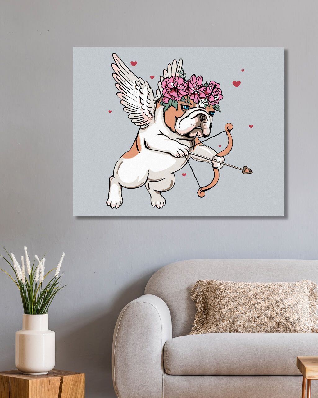 zuty Malování podle čísel - PES ANDĚL - Rozměr: 40x50 cm, Rámování: Varianta: vypnuté plátno na rám - obrázek 4