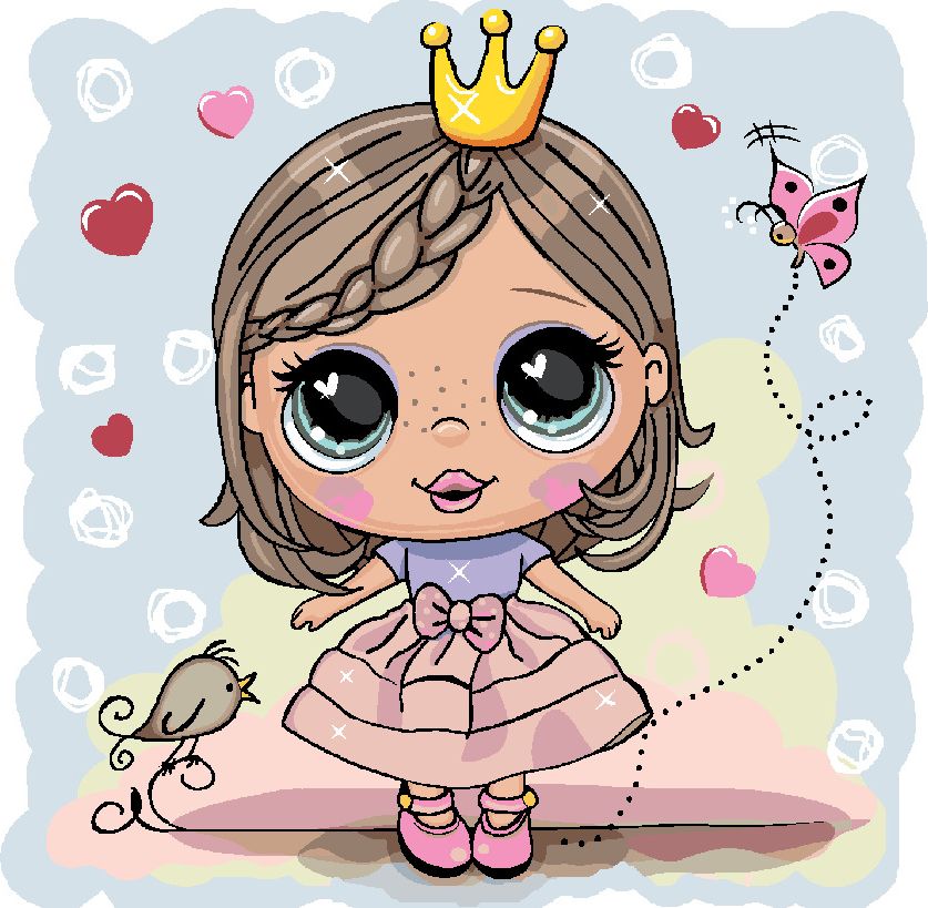 zuty Malování podle čísel - DÍVKA PRINCEZNA - Rozměr: 40x50 cm, Rámování: Varianta: vypnuté plátno na rám - obrázek 3