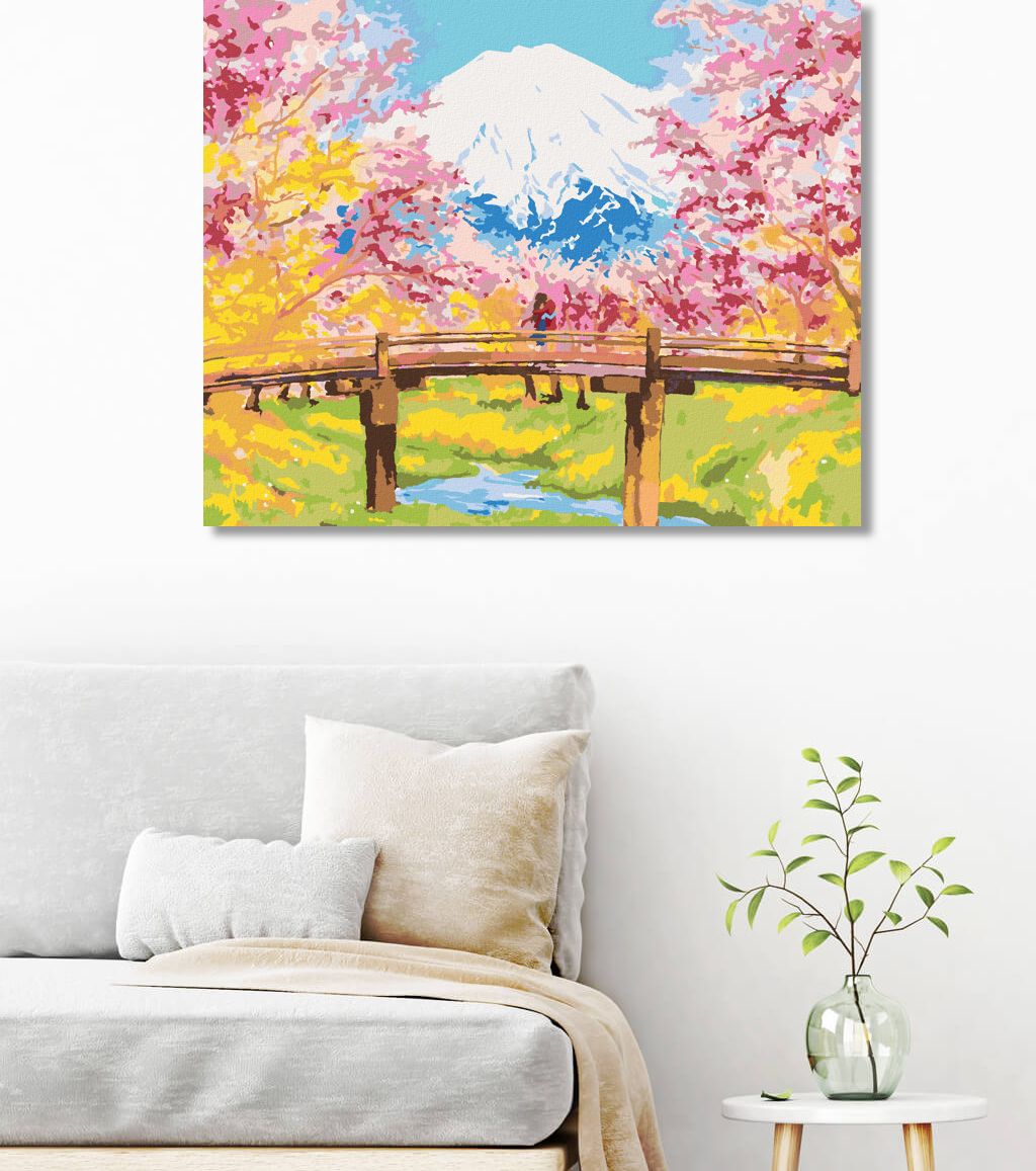 zuty Malování podle čísel - TŘEŠNĚ U HOR - Rozměr: 40x50 cm, Rámování: Varianta: vypnuté plátno na rám - obrázek 9