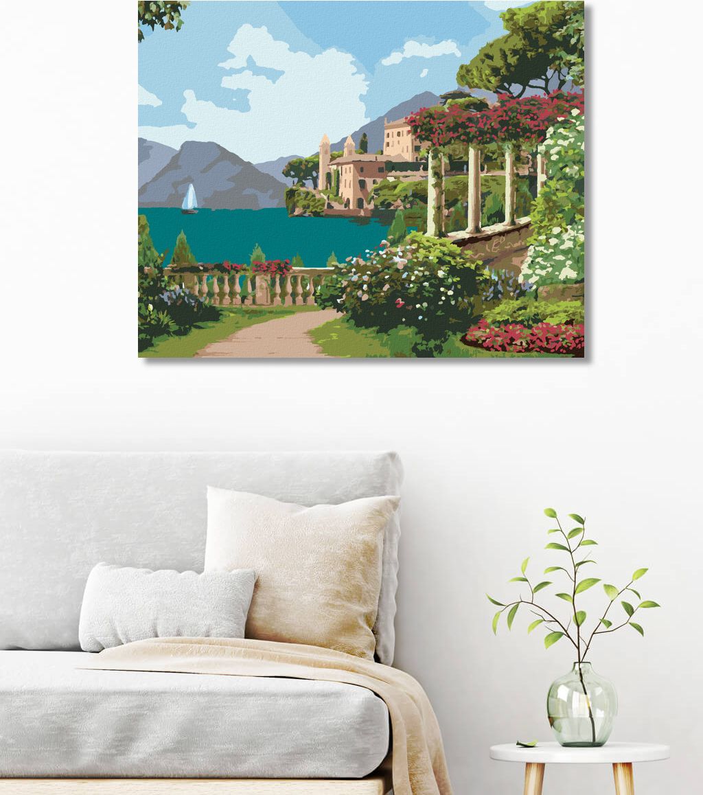 zuty Malování podle čísel - KRÁSNÉ POBŘEŽÍ V ITÁLII - Rozměr: 40x50 cm, Rámování: Varianta: bez rámu a bez vypnutí plátna - obrázek 10