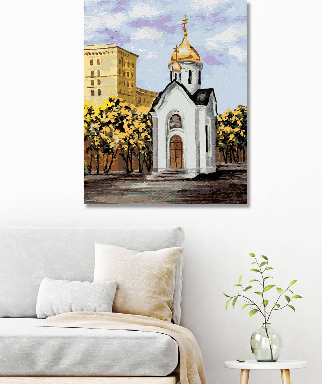 zuty Malování podle čísel - RUSKÁ KAPLIČKA - Rozměr: 40x50 cm, Rámování: Varianta: bez rámu a bez vypnutí plátna - obrázek 2