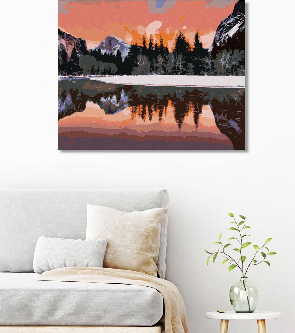 zuty Malování podle čísel - KRAJINA YOSEMITSKÉHO NÁRODNÍHO PARKU V KALIFORNII - Rozměr: 40x50 cm, Rámování: Varianta: vypnuté plátno na rám - obrázek 9