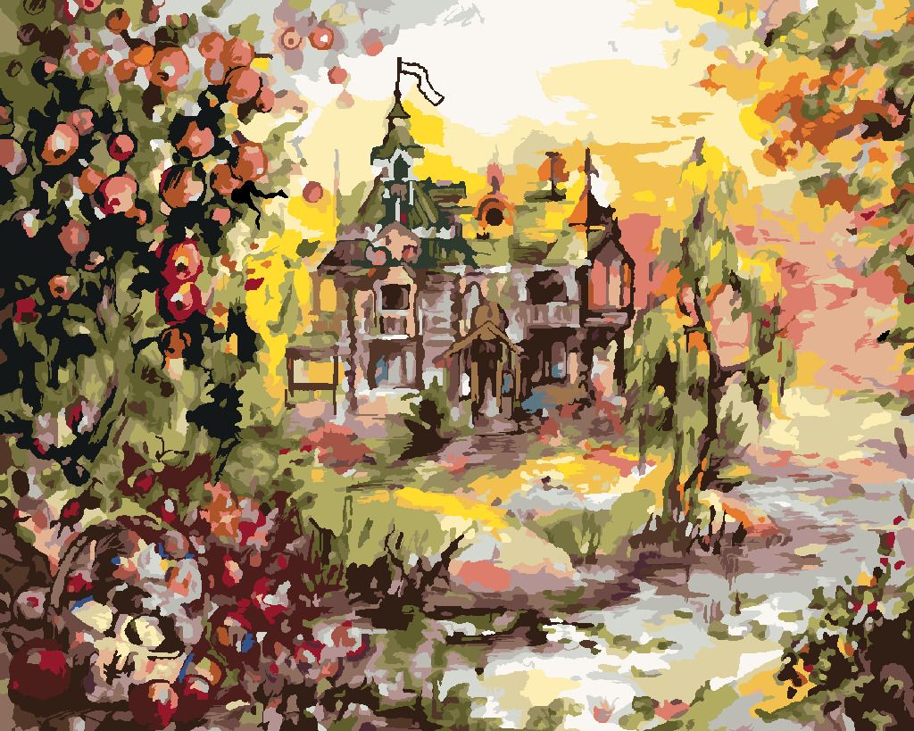 zuty Malování podle čísel - POHÁDKOVÝ DŮM - Rozměr: 40x50 cm, Rámování: Varianta: vypnuté plátno na rám - obrázek 9