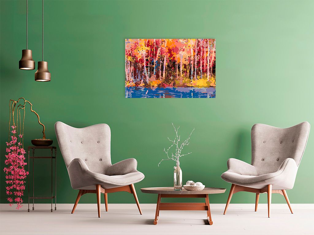 zuty Malování podle čísel - PODZIMNÍ BŘÍZY - Rozměr: 40x50 cm, Rámování: Varianta: vypnuté plátno na rám - obrázek 7