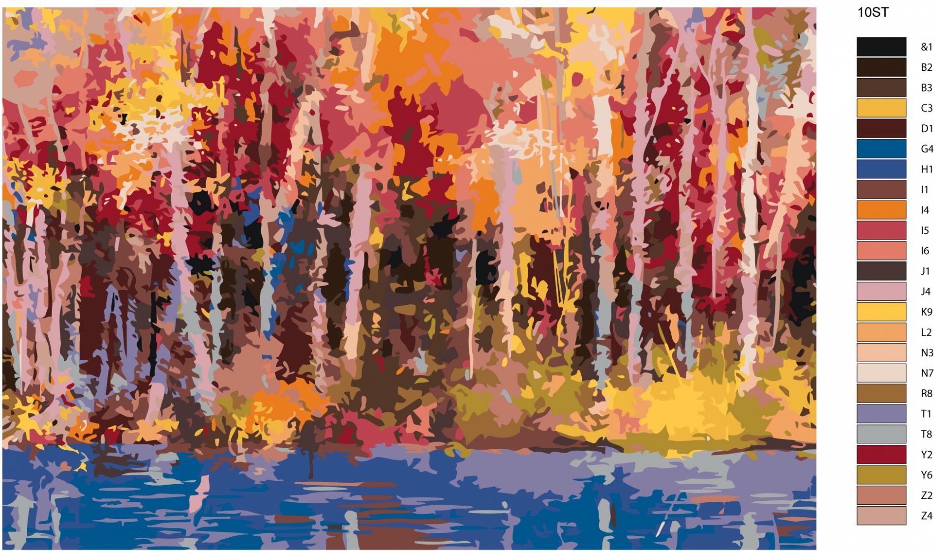 zuty Malování podle čísel - PODZIMNÍ BŘÍZY - Rozměr: 40x50 cm, Rámování: Varianta: vypnuté plátno na rám - obrázek 8