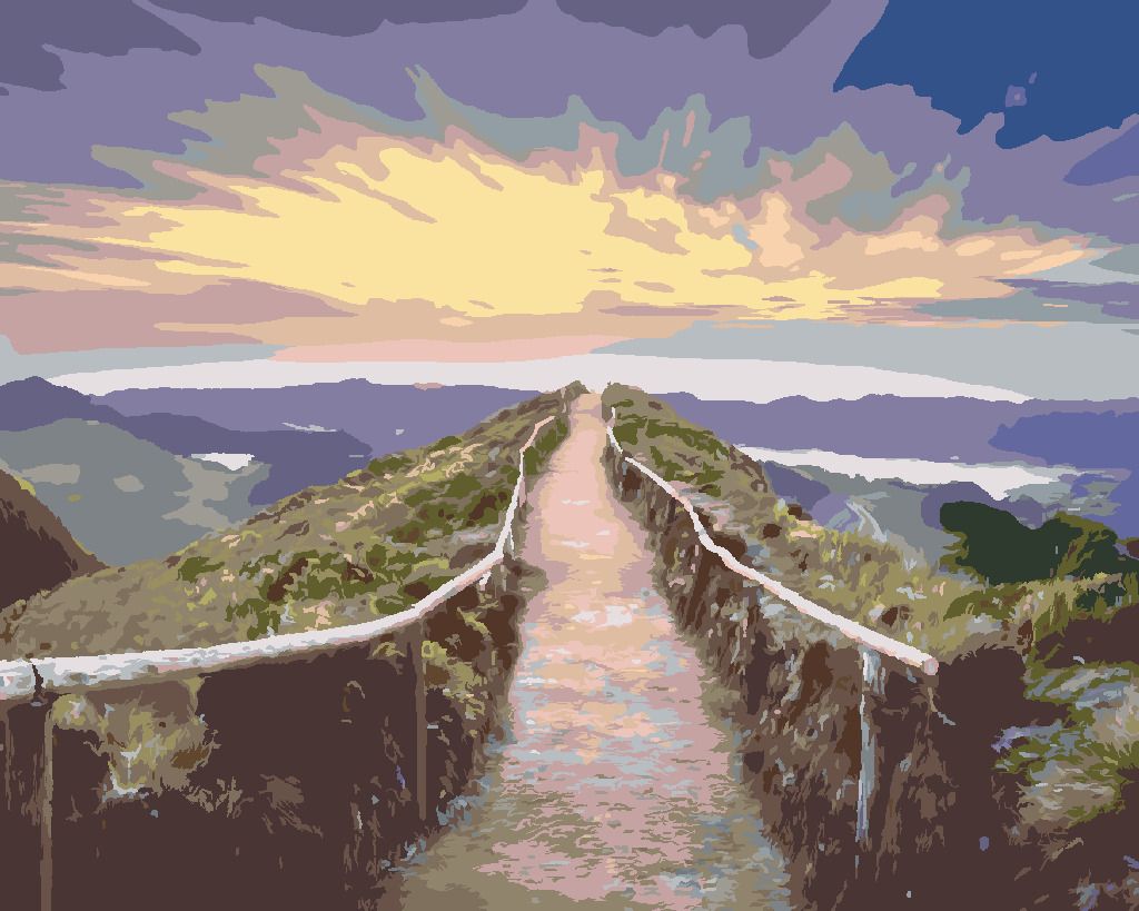 zuty Malování podle čísel - STEZKA NA VYHLÍDKU - Rozměr: 40x50 cm, Rámování: Varianta: vypnuté plátno na rám - obrázek 3