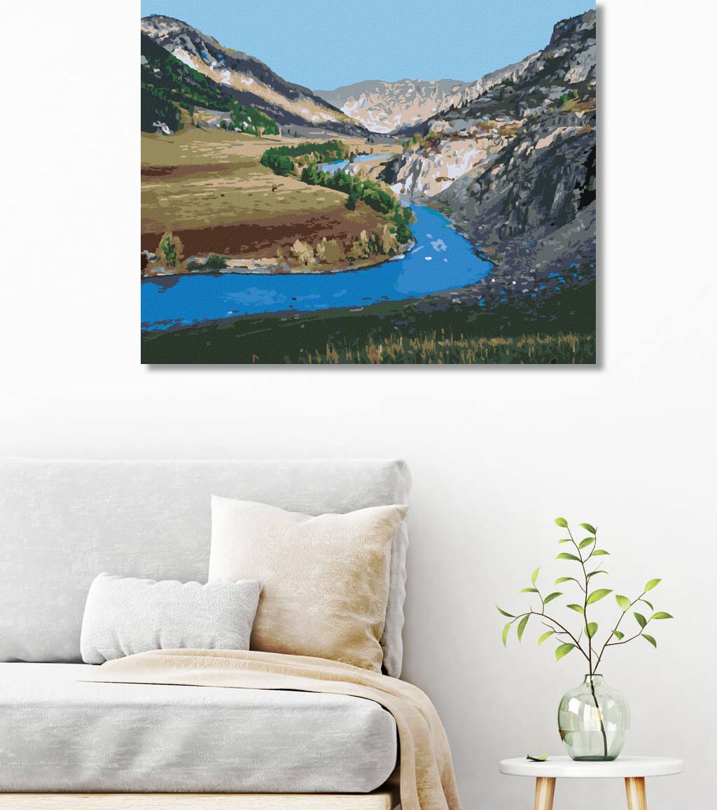 zuty Malování podle čísel - ŘEKA KATUŇ - Rozměr: 40x50 cm, Rámování: Varianta: vypnuté plátno na rám - obrázek 7