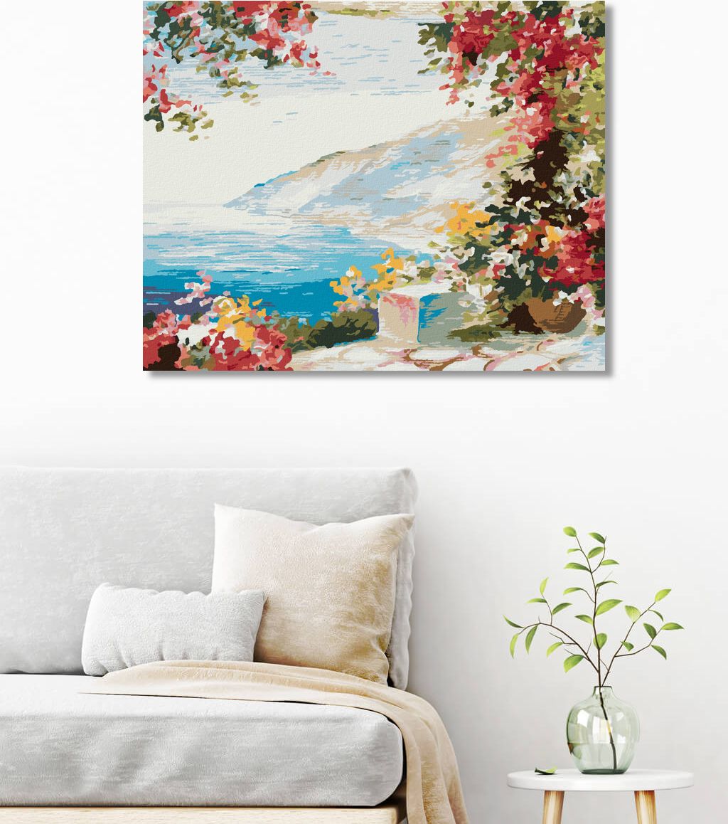 zuty Malování podle čísel - DŮM NA POBŘEŽÍ - Rozměr: 40x50 cm, Rámování: Varianta: vypnuté plátno na rám - obrázek 7