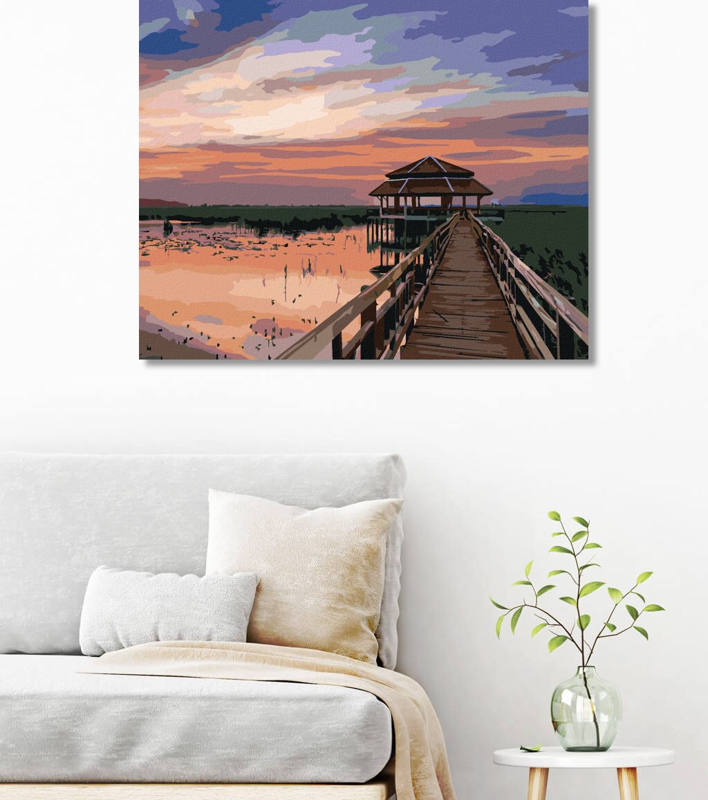 zuty Malování podle čísel - THAJSKÁ KRAJINA - Rozměr: 40x50 cm, Rámování: Varianta: bez rámu a bez vypnutí plátna - obrázek 6