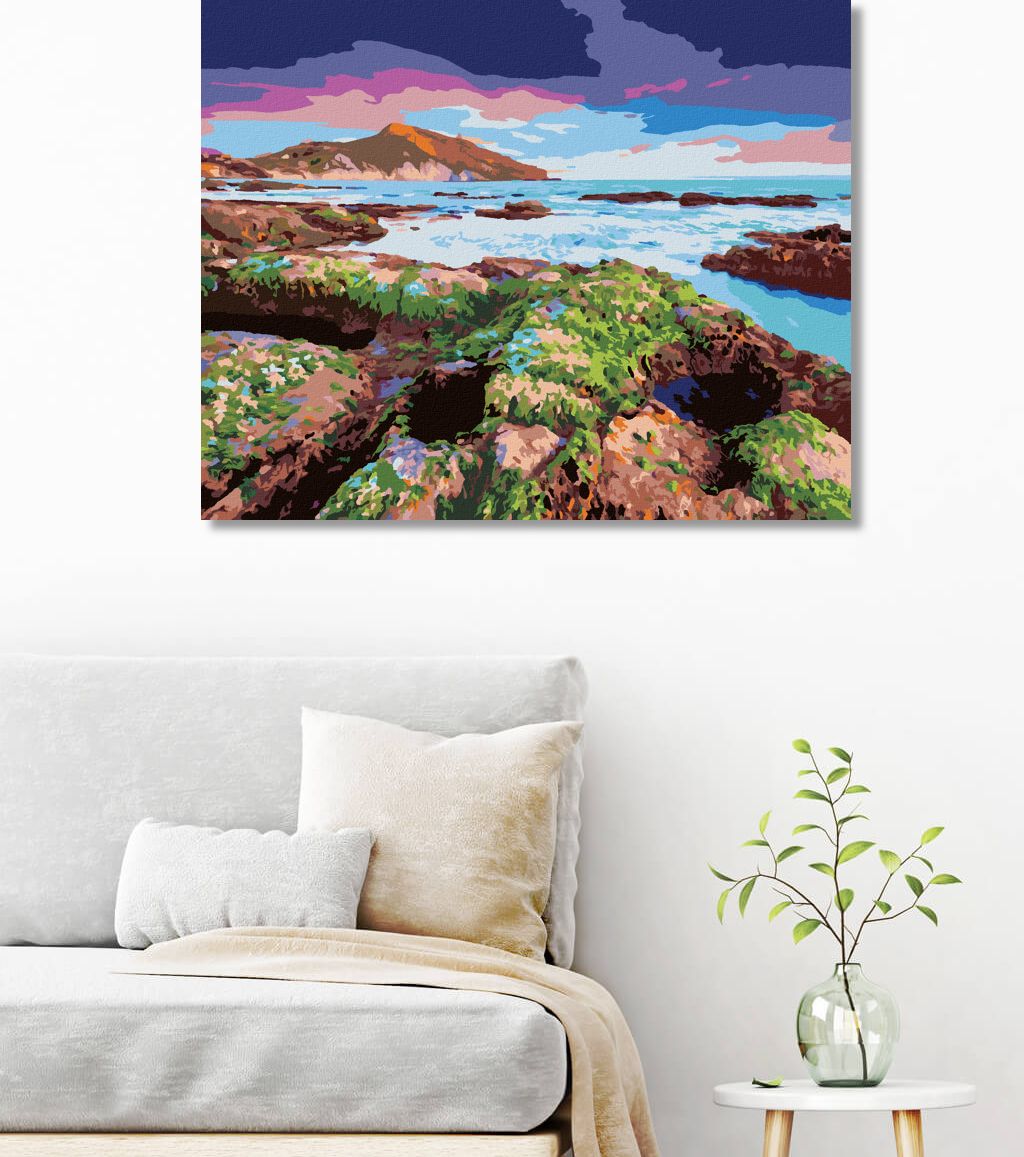 zuty Malování podle čísel - PLÁŽ GIALLONARDO - Rozměr: 40x50 cm, Rámování: Varianta: vypnuté plátno na rám - obrázek 8