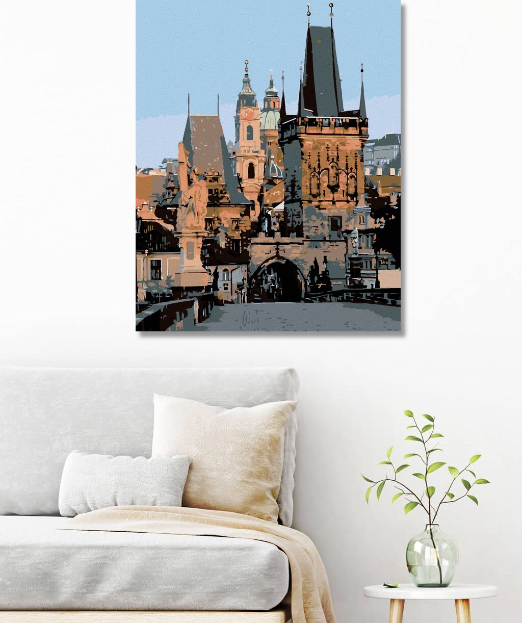 zuty Malování podle čísel - MALOSTRANSKÉ MOSTECKÉ VĚŽE - Rozměr: 40x50 cm, Rámování: Varianta: vypnuté plátno na rám - obrázek 18