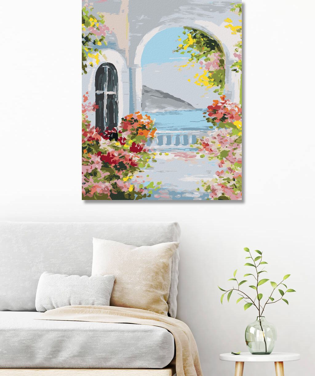 zuty Malování podle čísel - LETNÍ DŮM U MOŘE - Rozměr: 40x50 cm, Rámování: Varianta: vypnuté plátno na rám - obrázek 7