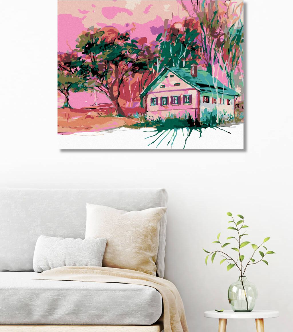 zuty Malování podle čísel - DOMEK V BAVORSKÉ VESNIČCE - Rozměr: 40x50 cm, Rámování: Varianta: vypnuté plátno na rám - obrázek 10
