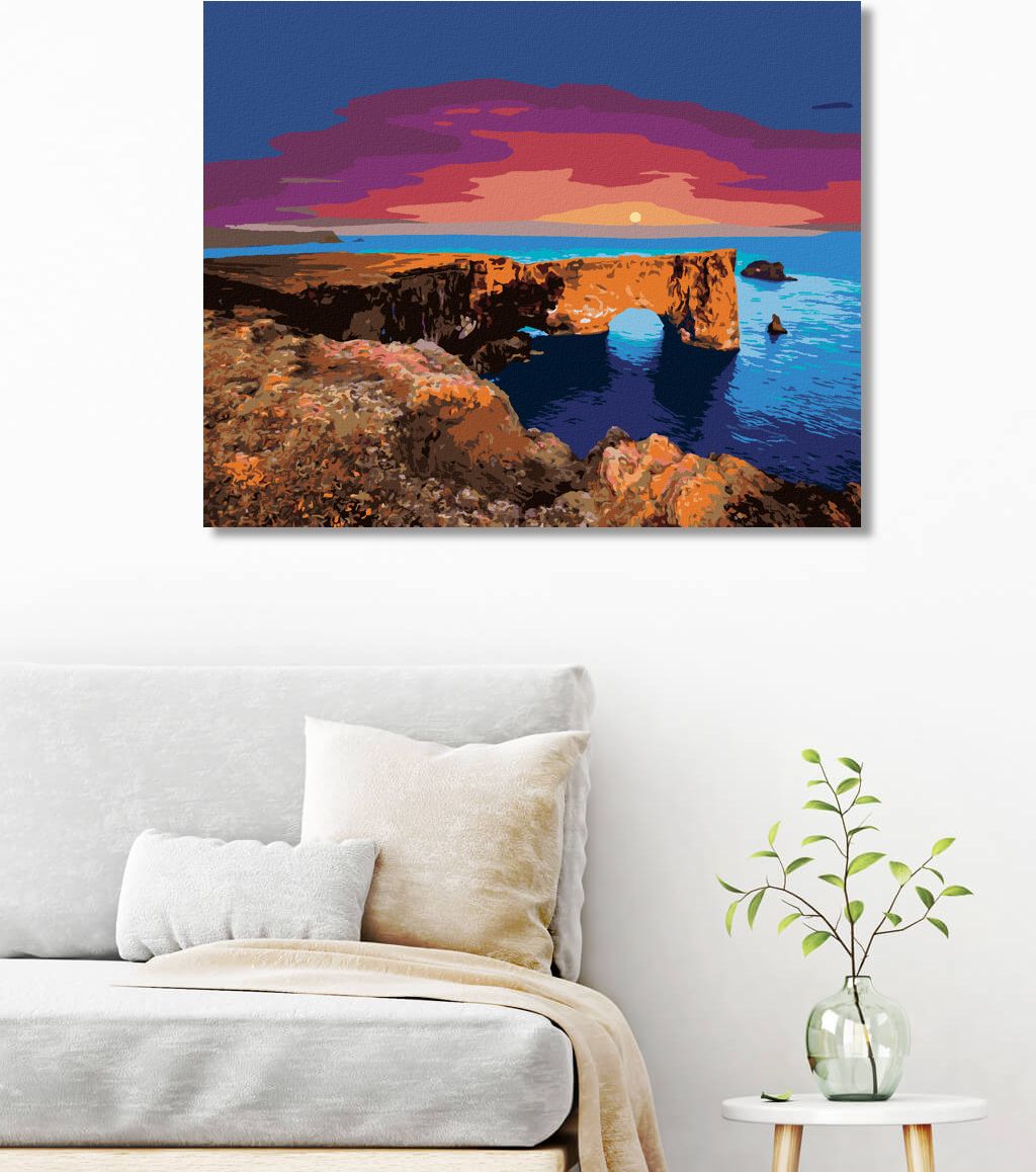 zuty Malování podle čísel - FANTASTICKÝ OBLOUK V ATLANTSKÉM OCEÁNU - Rozměr: 40x50 cm, Rámování: Varianta: bez rámu a bez vypnutí plátna - obrázek 5