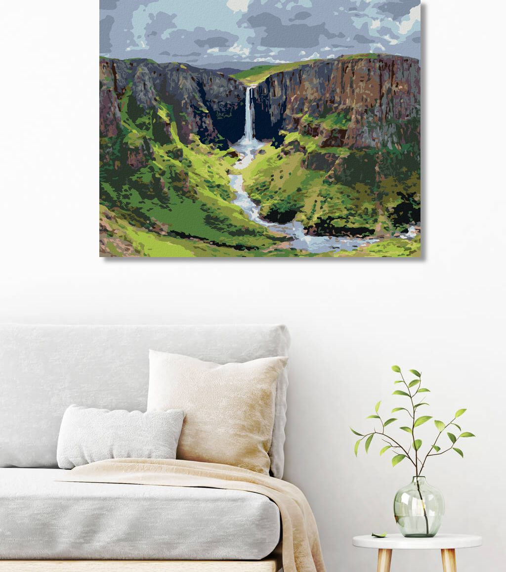 zuty Malování podle čísel - VODOPÁDY METSUNYANE - Rozměr: 40x50 cm, Rámování: Varianta: bez rámu a bez vypnutí plátna - obrázek 8