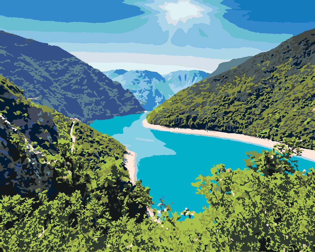 zuty Malování podle čísel - KAŇON PIVA S FANTASTICKOU NÁDRŽÍ - Rozměr: 40x50 cm, Rámování: Varianta: vypnuté plátno na rám - obrázek 4