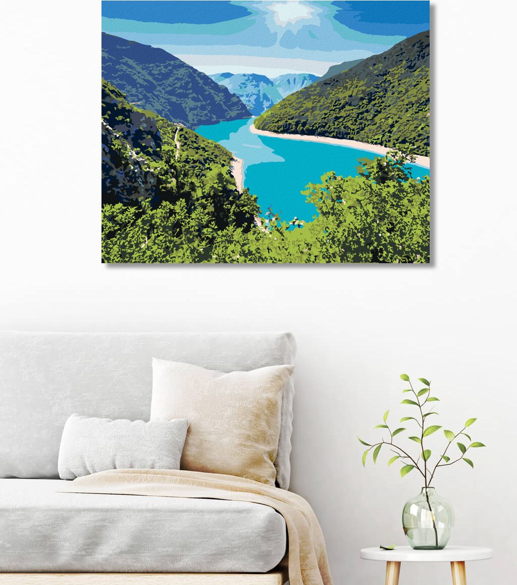 zuty Malování podle čísel - KAŇON PIVA S FANTASTICKOU NÁDRŽÍ - Rozměr: 40x50 cm, Rámování: Varianta: vypnuté plátno na rám - obrázek 9