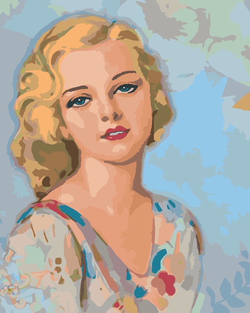 zuty Malování podle čísel - VINTAGE ŽENA - Rozměr: 40x50 cm, Rámování: Varianta: bez rámu a bez vypnutí plátna - obrázek 8
