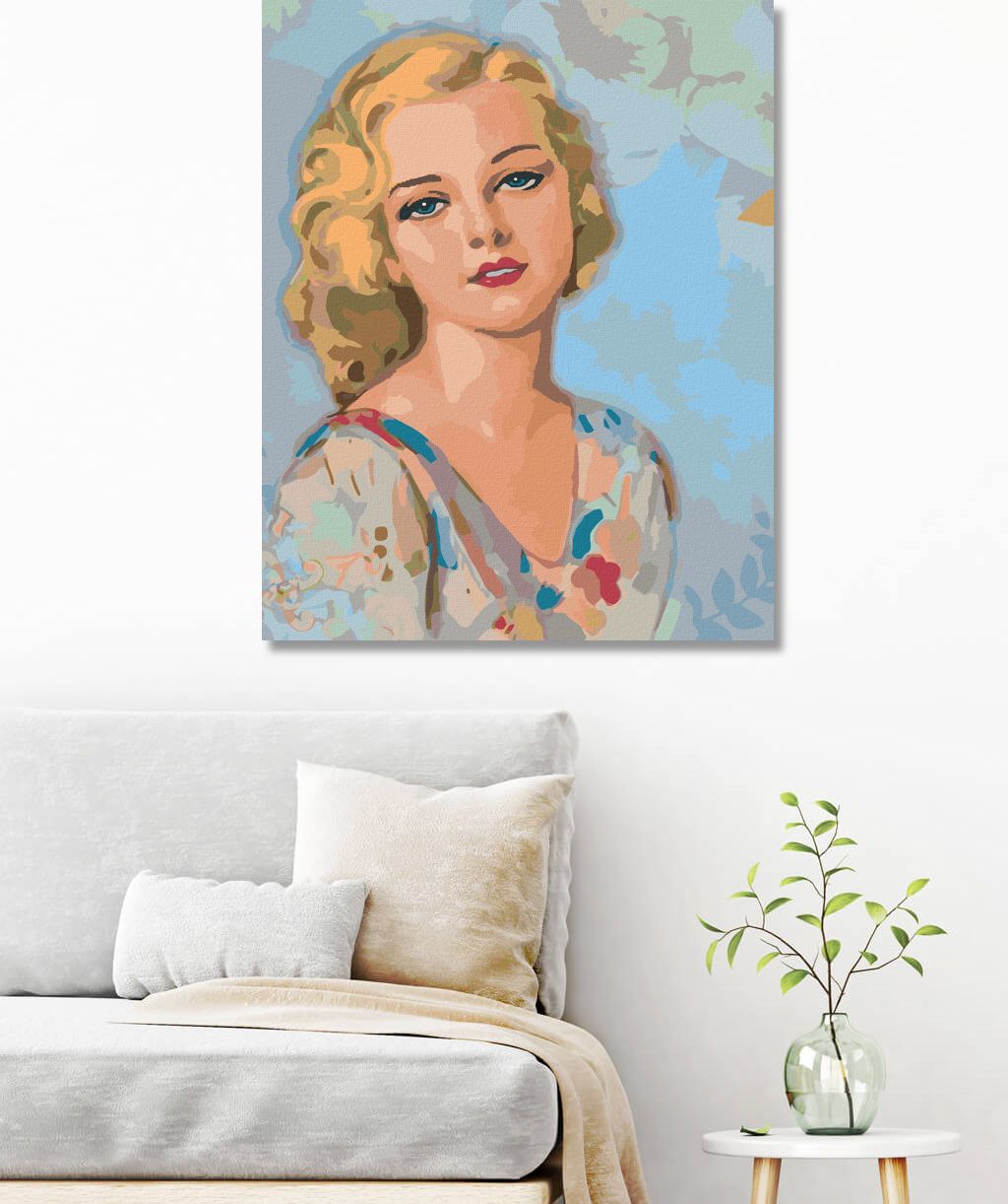 zuty Malování podle čísel - VINTAGE ŽENA - Rozměr: 40x50 cm, Rámování: Varianta: vypnuté plátno na rám - obrázek 5