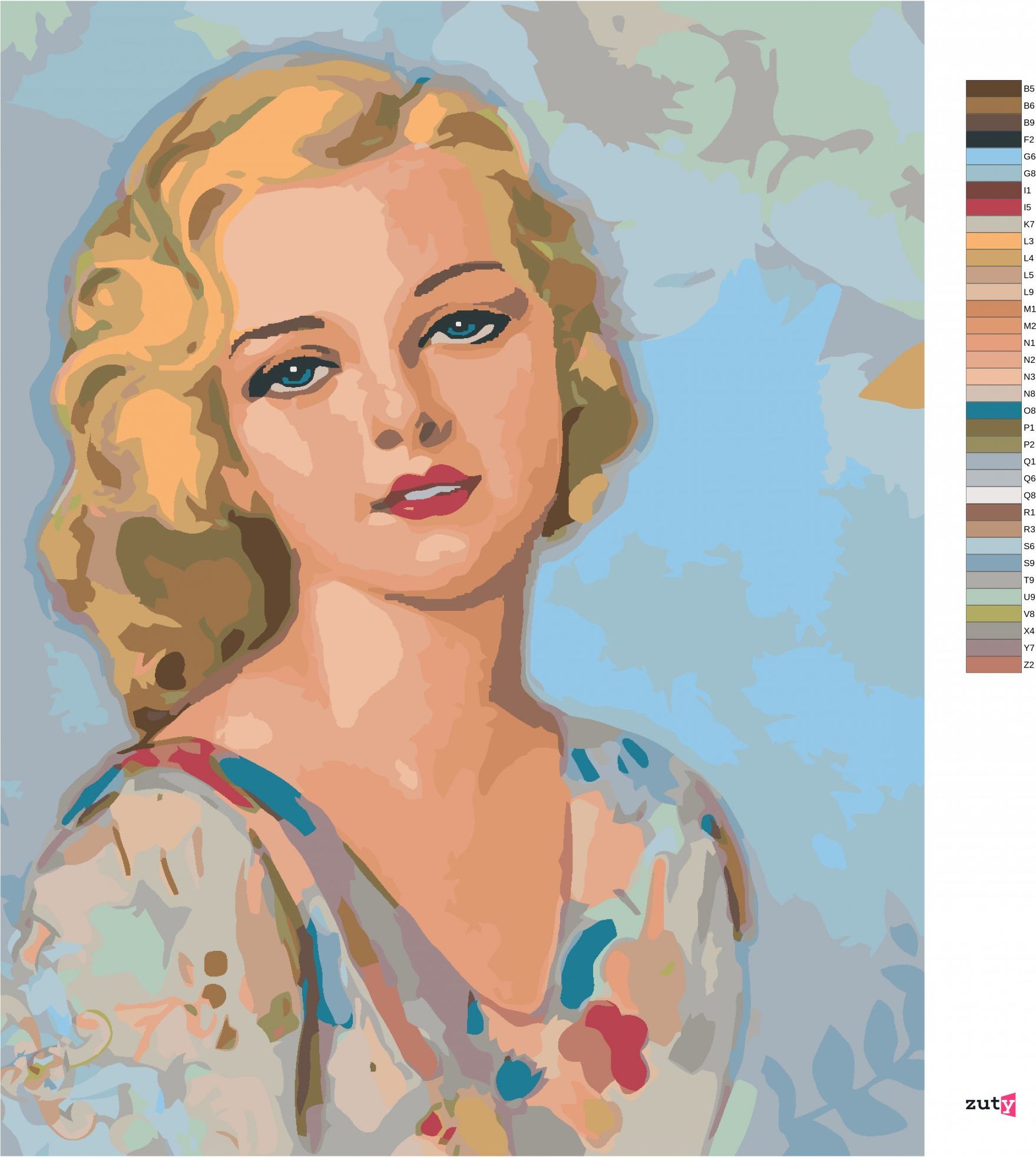 zuty Malování podle čísel - VINTAGE ŽENA - Rozměr: 40x50 cm, Rámování: Varianta: vypnuté plátno na rám - obrázek 9