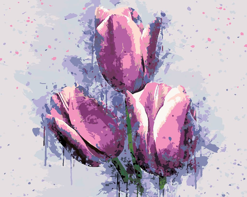 zuty Malování podle čísel - MALOVANÉ TULIPÁNY - Rozměr: 40x50 cm, Rámování: Varianta: vypnuté plátno na rám - obrázek 9