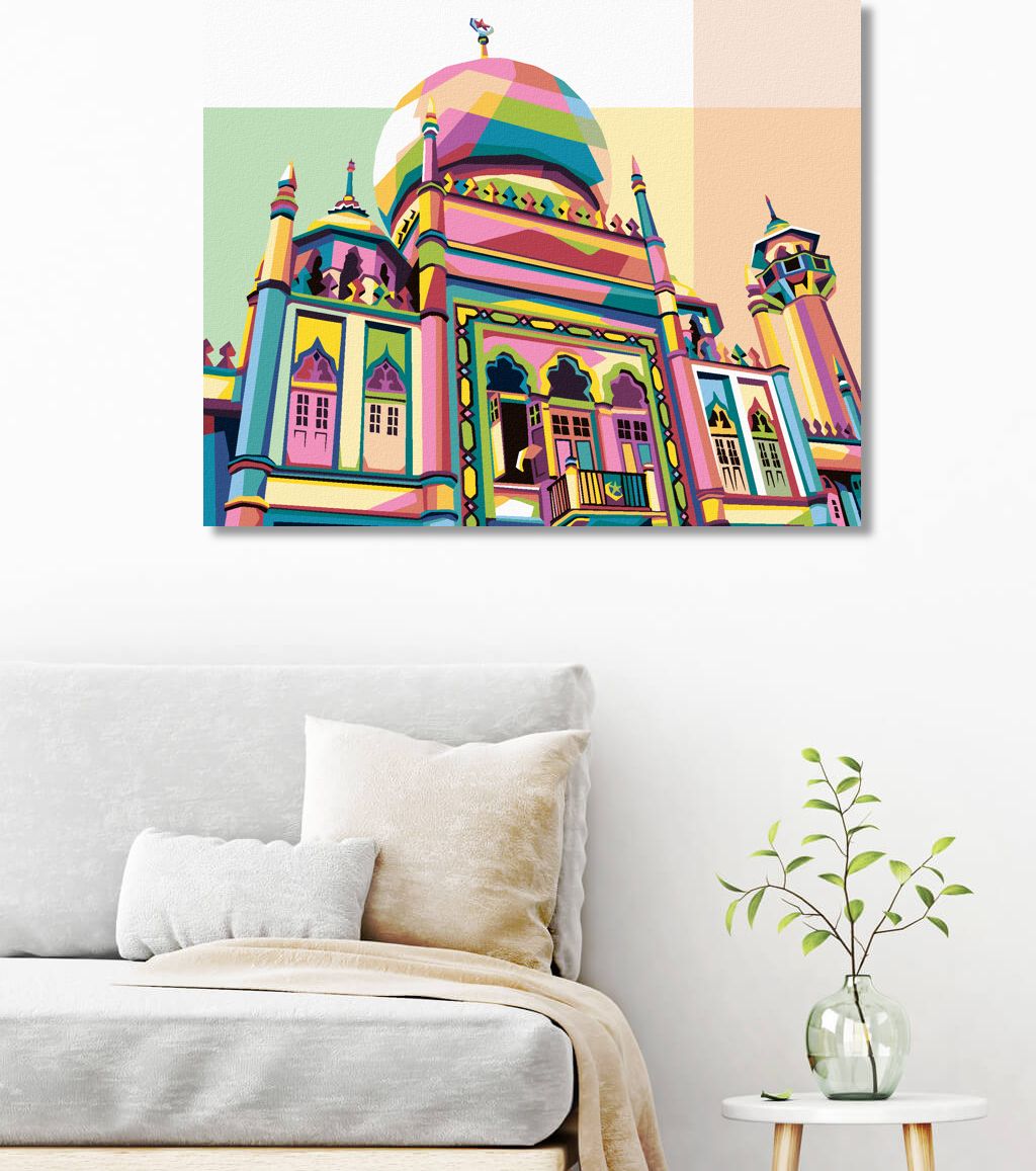 zuty Malování podle čísel - BAREVNÝ CHRÁM - Rozměr: 40x50 cm, Rámování: Varianta: vypnuté plátno na rám - obrázek 5