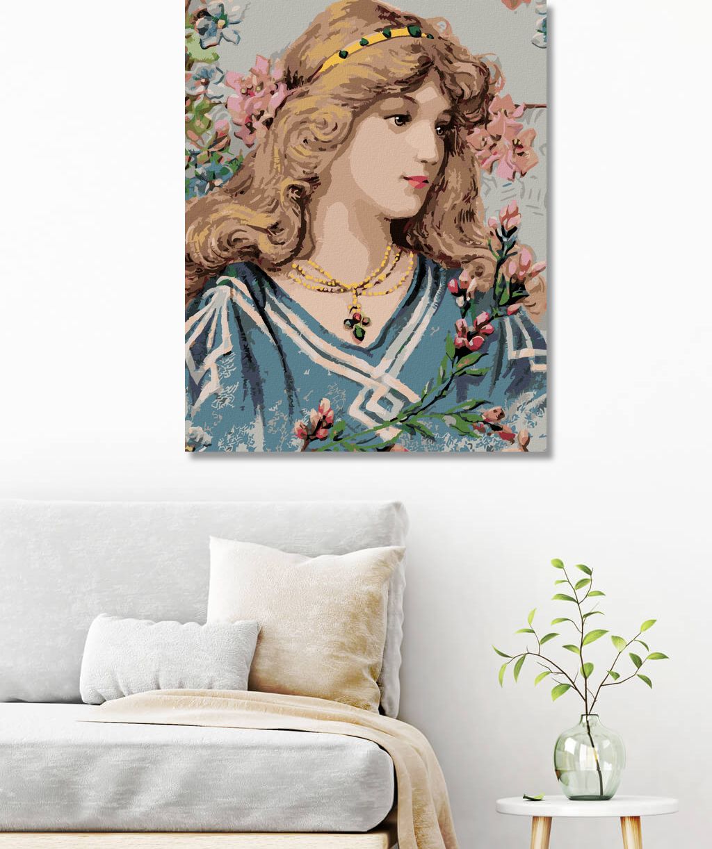 zuty Malování podle čísel - VIKTORIÁNSKÁ ŽENA - Rozměr: 40x50 cm, Rámování: Varianta: vypnuté plátno na rám - obrázek 6