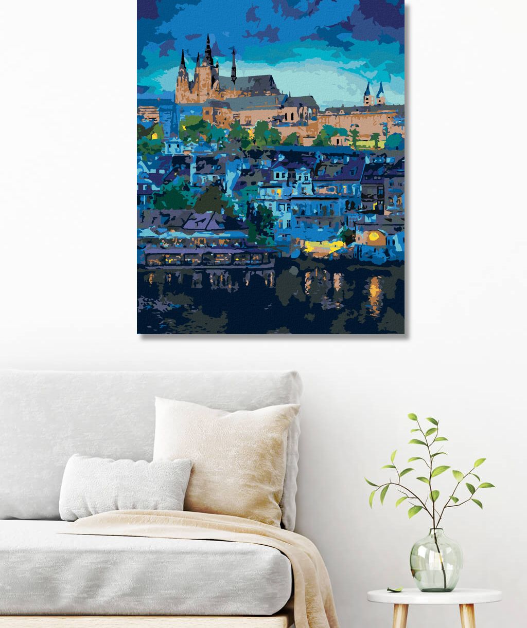 zuty Malování podle čísel - TEMNÁ PRAHA - Rozměr: 40x50 cm, Rámování: Varianta: bez rámu a bez vypnutí plátna - obrázek 10