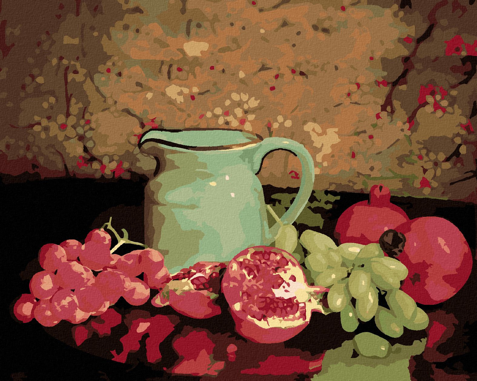 zuty Malování podle čísel - ZÁTIŠÍ S OVOCEM - Rozměr: 40x50 cm, Rámování: Varianta: bez rámu a bez vypnutí plátna - obrázek 1