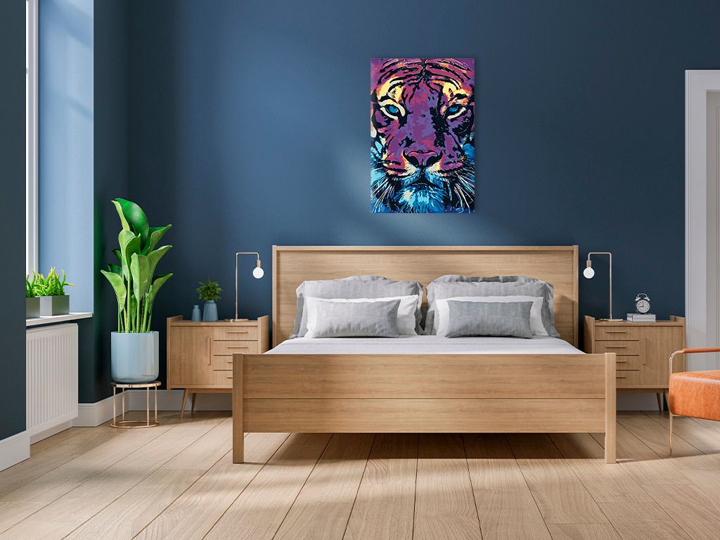 zuty Malování podle čísel - MALOVANÝ TYGR - Rozměr: 40x50 cm, Rámování: Varianta: vypnuté plátno na rám - obrázek 16