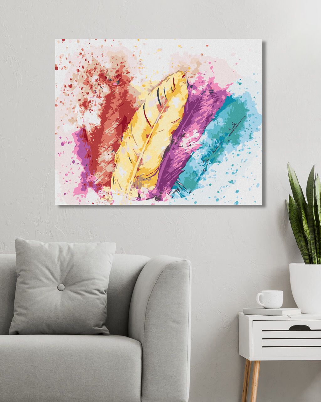 zuty Malování podle čísel - BAREVNÁ PÍRKA - Rozměr: 40x50 cm, Rámování: Varianta: bez rámu a bez vypnutí plátna - obrázek 10