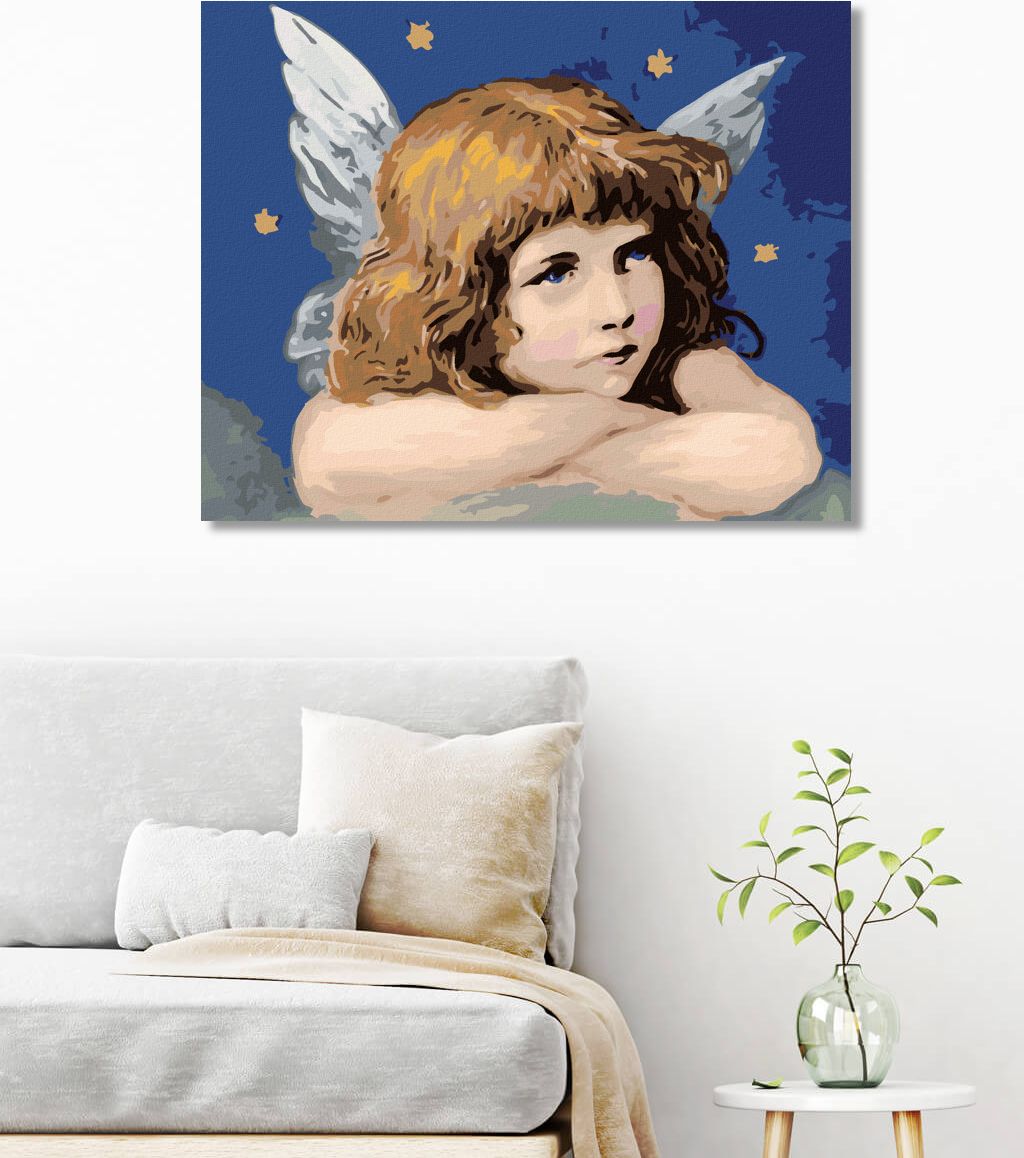 zuty Malování podle čísel - MALÝ ANDĚL - Rozměr: 40x50 cm, Rámování: Varianta: bez rámu a bez vypnutí plátna - obrázek 16