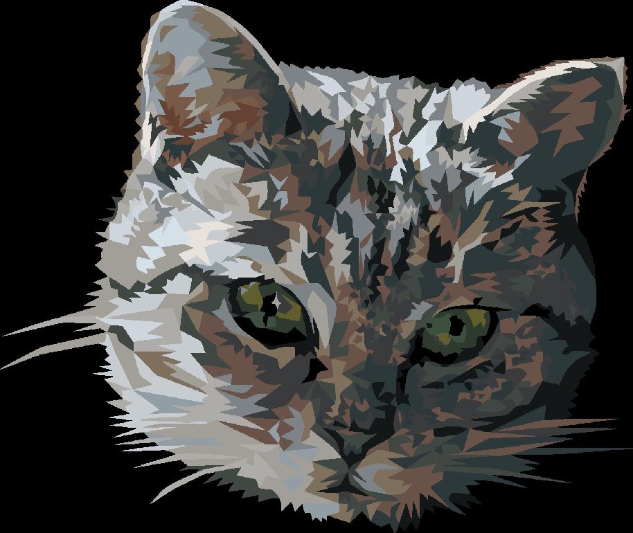 zuty Malování podle čísel - ŠEDÁ KOČKA PORTRÉT - Rozměr: 40x50 cm, Rámování: Varianta: bez rámu a bez vypnutí plátna - obrázek 8