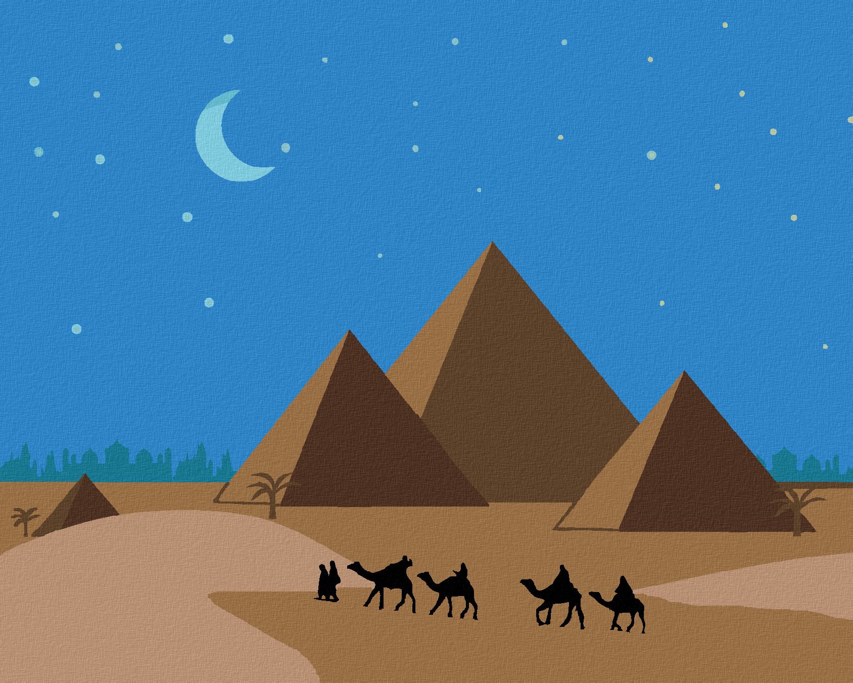 zuty Malování podle čísel - PYRAMIDY EGYPT - Rozměr: 40x50 cm, Rámování: Varianta: vypnuté plátno na rám - obrázek 1