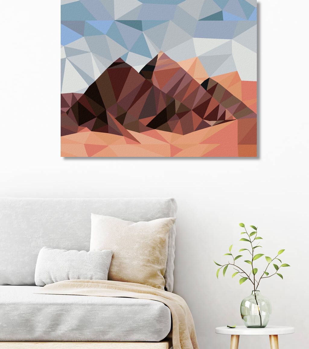 zuty Malování podle čísel - PYRAMIDY EGYPT MOZAIKA - Rozměr: 40x50 cm, Rámování: Varianta: vypnuté plátno na rám - obrázek 6
