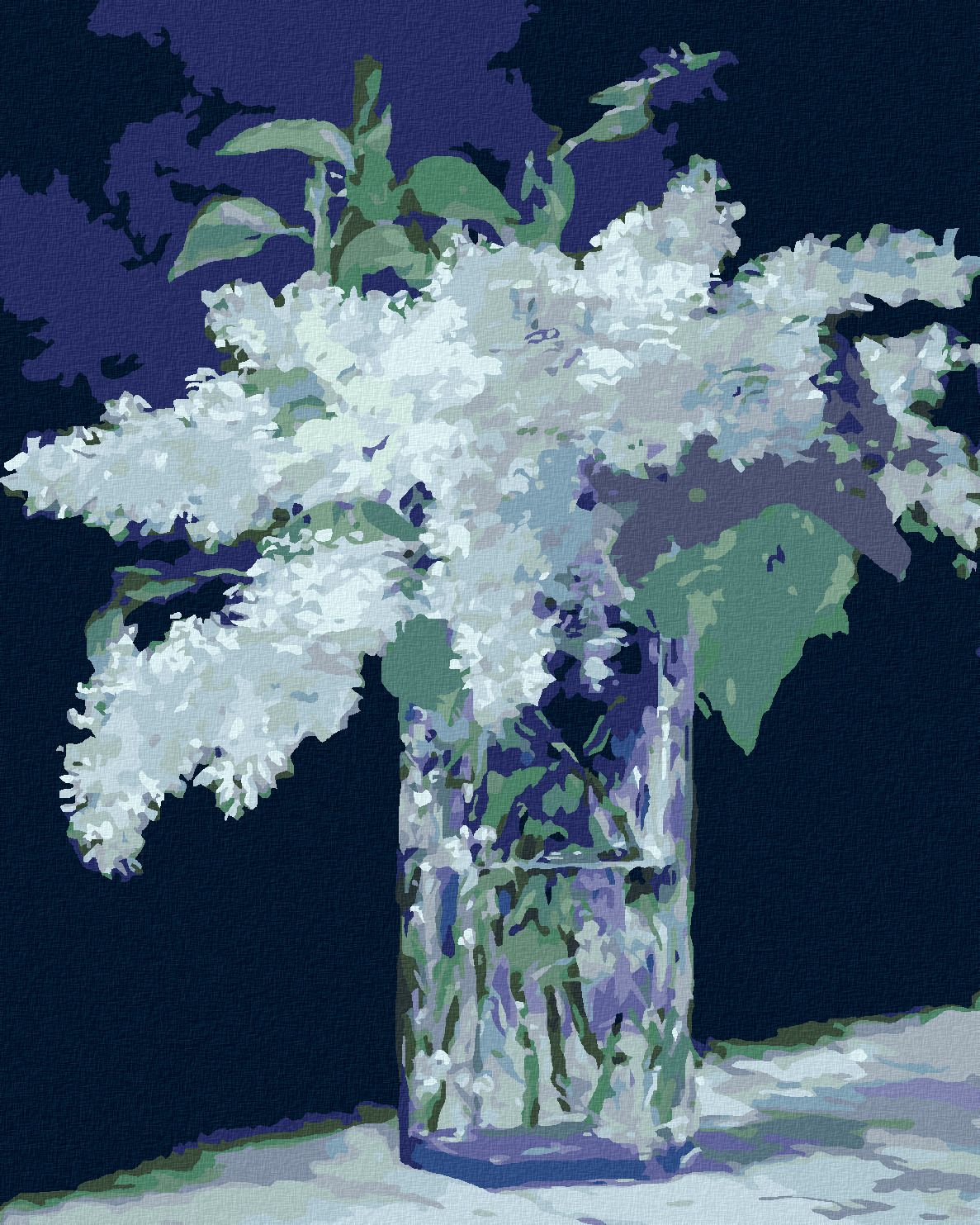 zuty Malování podle čísel - ZÁTIŠÍ S ŠEŘÍKY (ÉDOUARD MANET) - Rozměr: 40x50 cm, Rámování: Varianta: vypnuté plátno na rám - obrázek 1