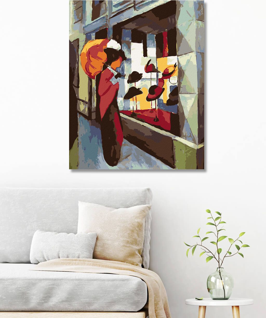 zuty Malování podle čísel - OBCHOD S KLOBOUKY (AUGUST MACKE) - Rozměr: 40x50 cm, Rámování: Varianta: bez rámu a bez vypnutí plátna - obrázek 7