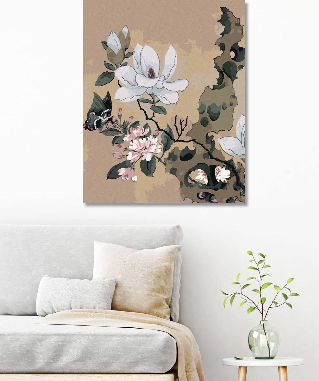zuty Malování podle čísel - MALBA V ALBU (CHEN HONGSHOU) - Rozměr: 40x50 cm, Rámování: Varianta: vypnuté plátno na rám - obrázek 3