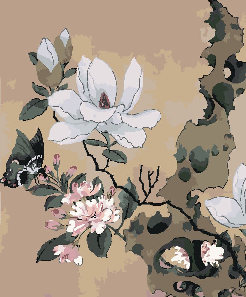 zuty Malování podle čísel - MALBA V ALBU (CHEN HONGSHOU) - Rozměr: 40x50 cm, Rámování: Varianta: vypnuté plátno na rám - obrázek 9