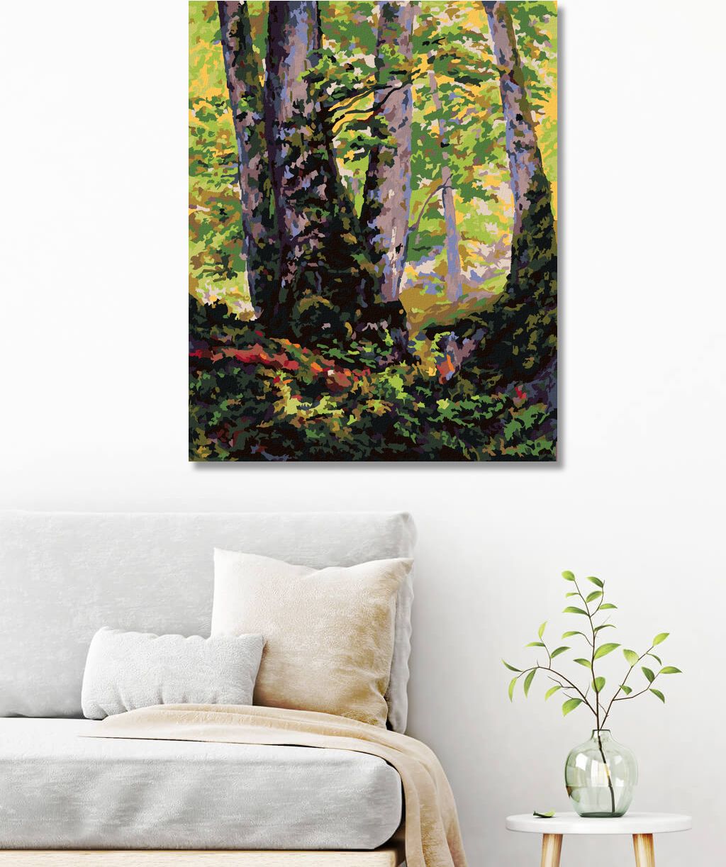 zuty Malování podle čísel - TŘI BUKY (PAUL RANSON) - Rozměr: 40x50 cm, Rámování: Varianta: bez rámu a bez vypnutí plátna - obrázek 9