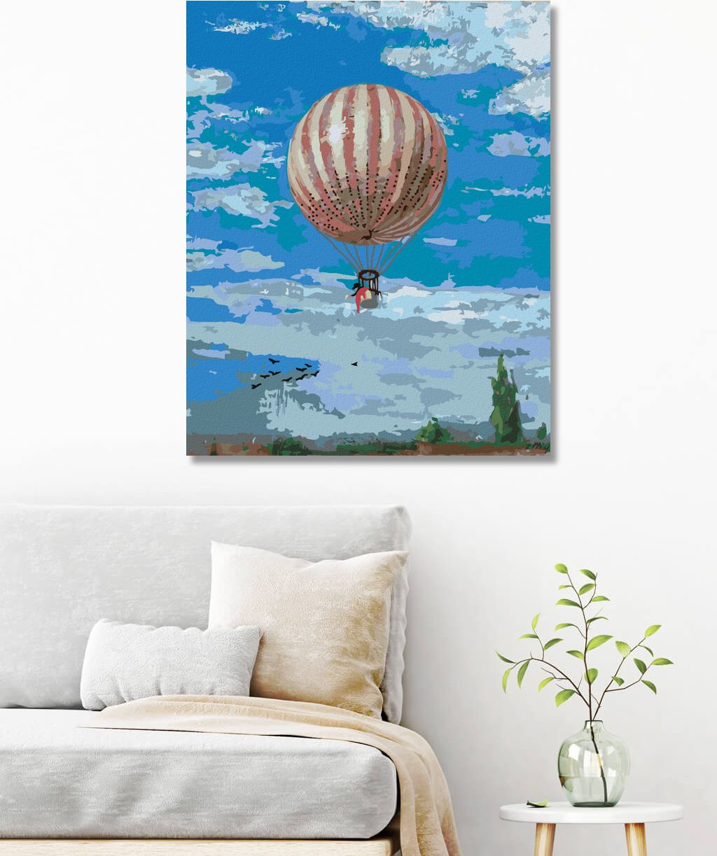 zuty Malování podle čísel - BALÓN (PÁL SZINYEI MERSE) - Rozměr: 40x50 cm, Rámování: Varianta: bez rámu a bez vypnutí plátna - obrázek 6