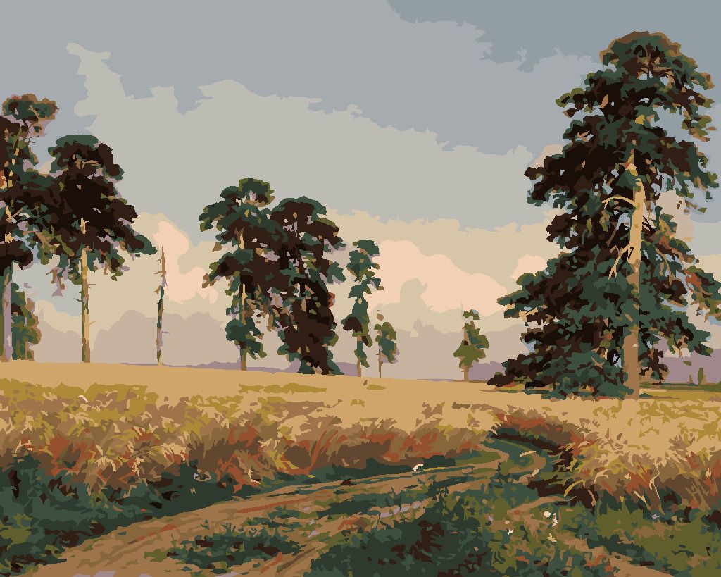 zuty Malování podle čísel - ŽITO (IVAN SHISHKIN) - Rozměr: 40x50 cm, Rámování: Varianta: vypnuté plátno na rám - obrázek 5