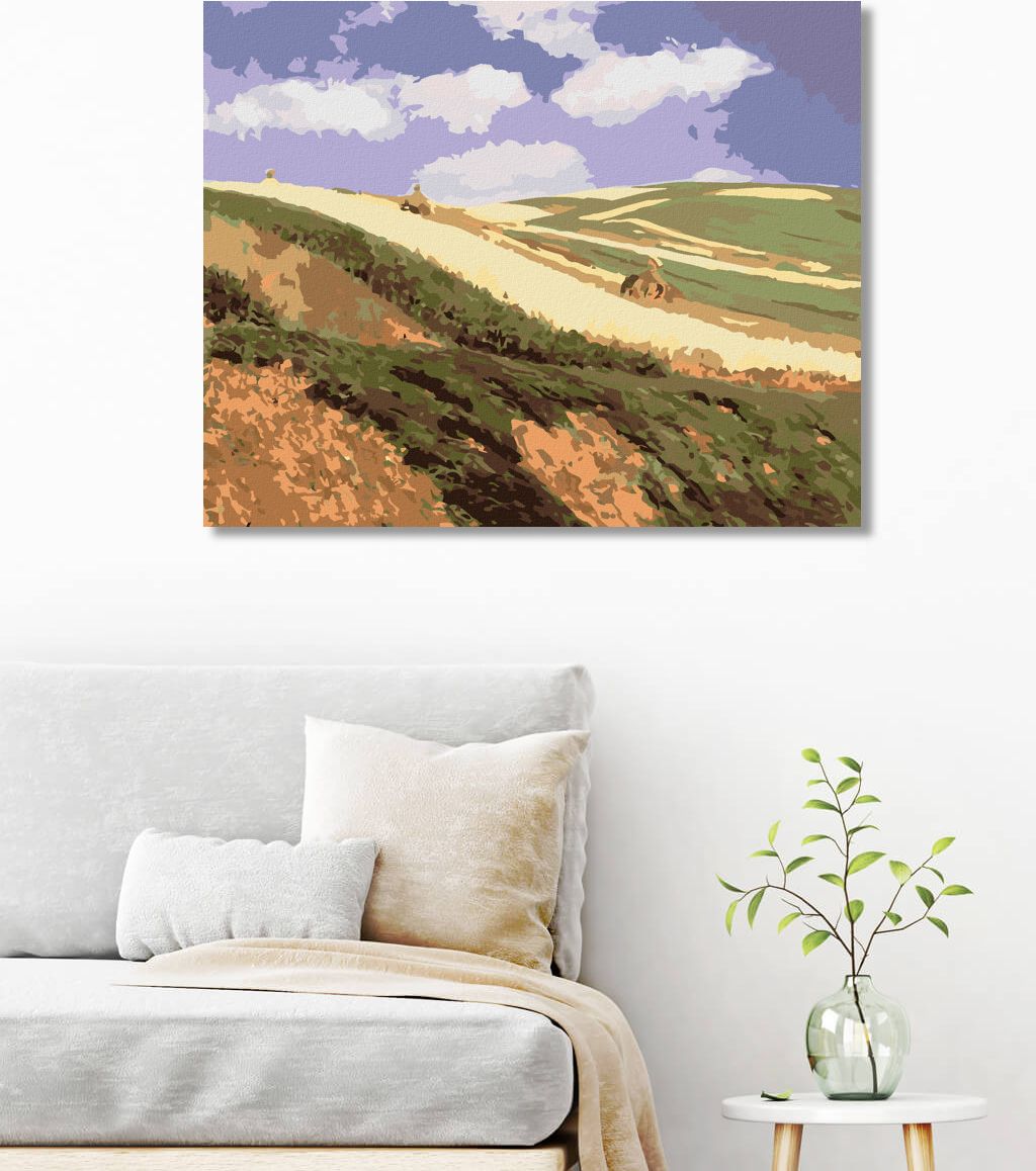 zuty Malování podle čísel - POLE (PÁL SZINYEI MERSE) - Rozměr: 40x50 cm, Rámování: Varianta: vypnuté plátno na rám - obrázek 3